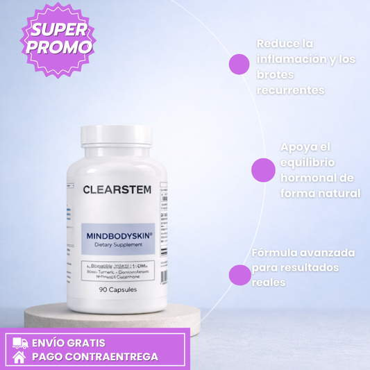 MINDBODYSKIN - Regula el acné hormonal y mejora la piel desde adentro