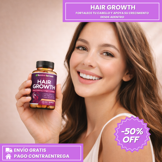 Hair Growth - Cabello más grueso, brillante y saludable