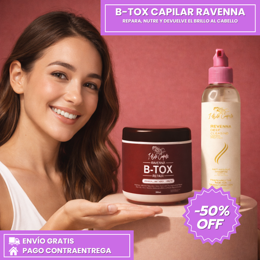 Kit Ravenna B-TOX Reparador - Reparación, Brillo y Control del Frizz