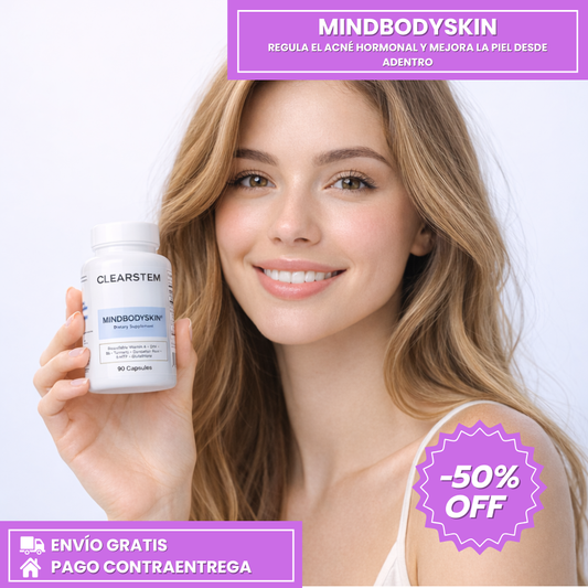 MINDBODYSKIN - Regula el acné hormonal y mejora la piel desde adentro
