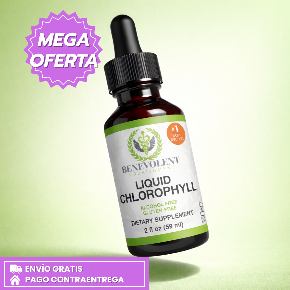 Clorofila Liquida - Desintoxicación natural, apoyo digestivo y piel más limpia y luminosa